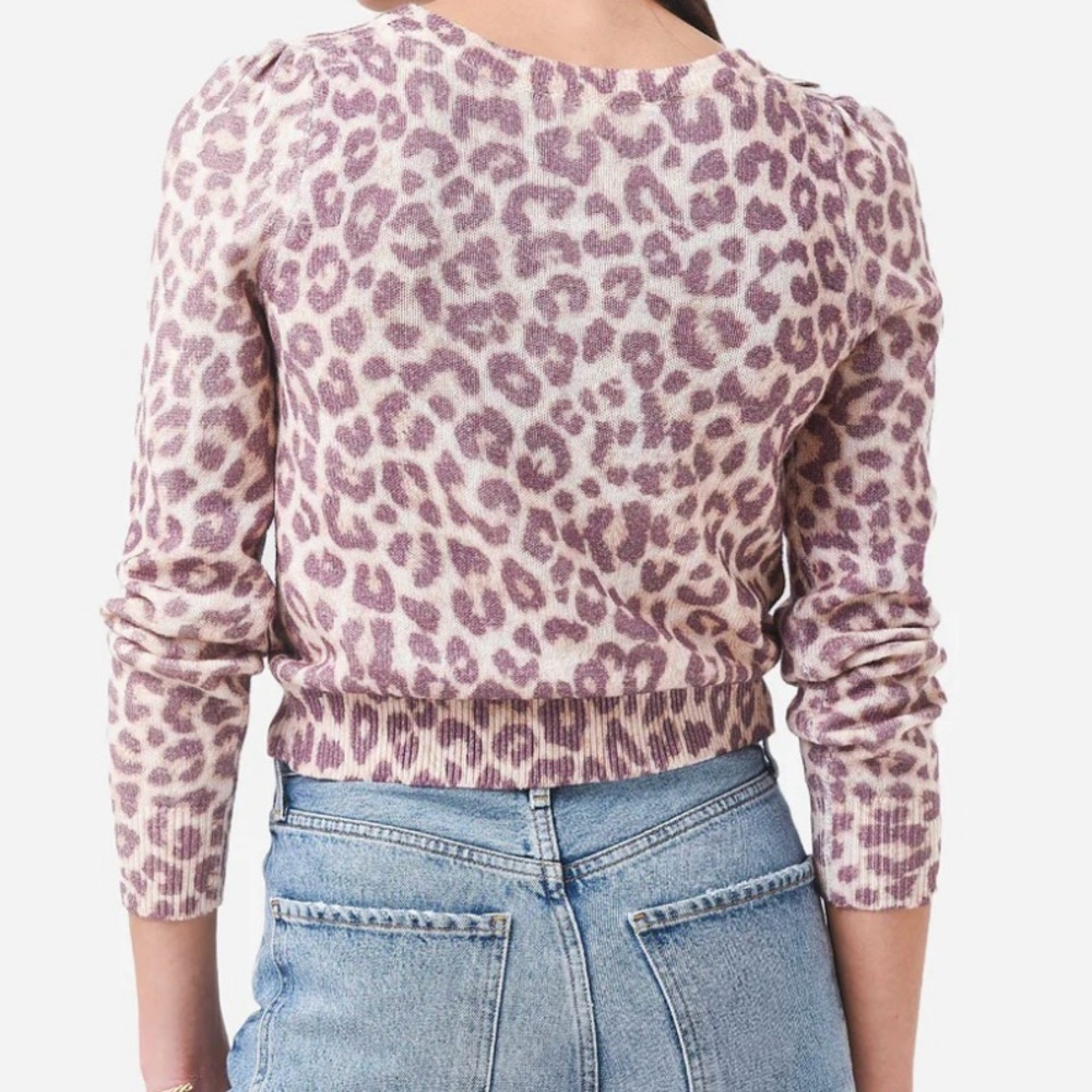 LoveShackFancy Margarita pullover Size S Taupe Skies NWT $395 MSRP - Picture 6 of 9